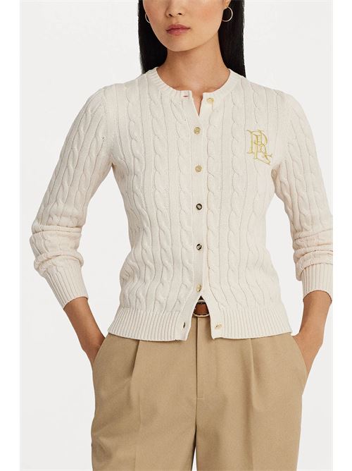 Cardigan with logo LAUREN RALPH LAUREN | 200932225001CR